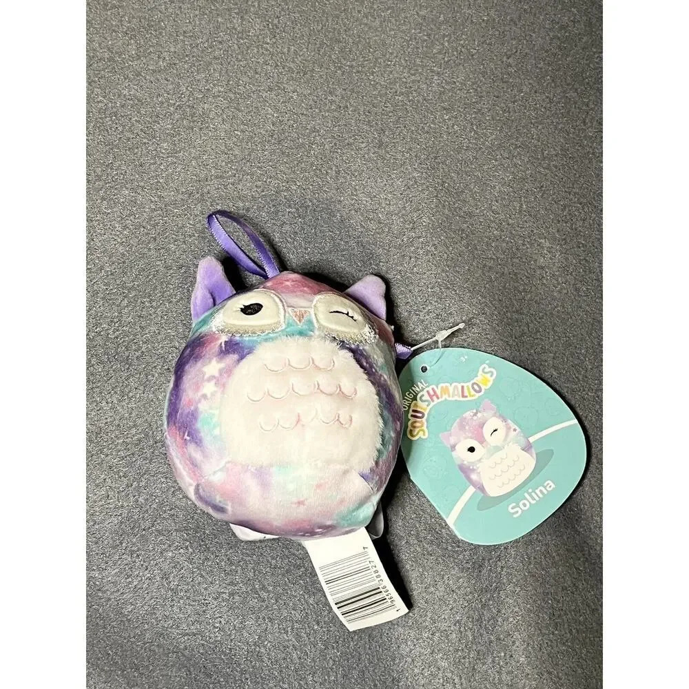 Squishmallow Solina the Owl 4" Plush Stuffed Animal Toy Doll Soft Ornament